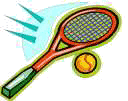 tennis racquet and tennis ball